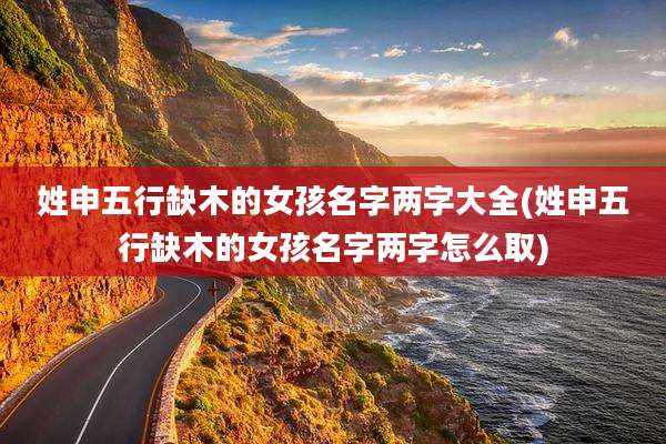 姓申五行缺木的女孩名字两字大全(姓申五行缺木的女孩名字两字怎么取)