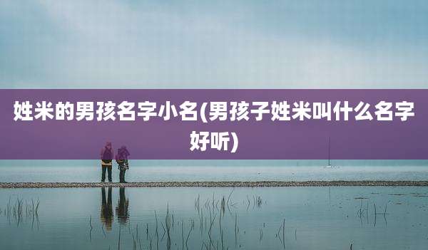姓米的男孩名字小名(男孩子姓米叫什么名字好听)