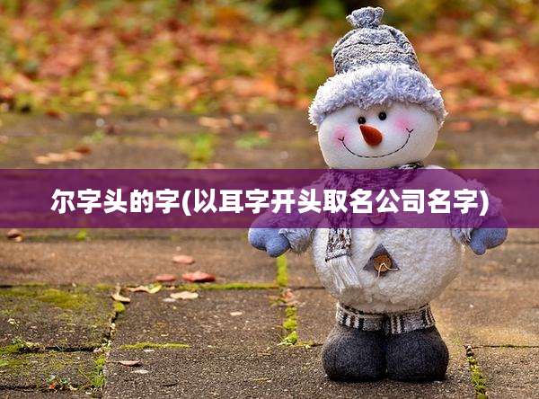 尔字头的字(以耳字开头取名公司名字)