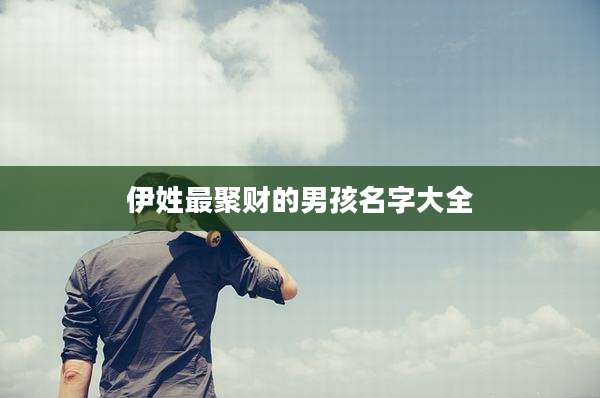伊姓最聚财的男孩名字大全