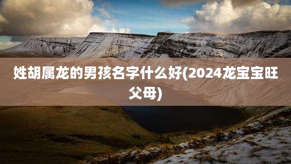 姓胡属龙的男孩名字什么好(2024龙宝宝旺父母)