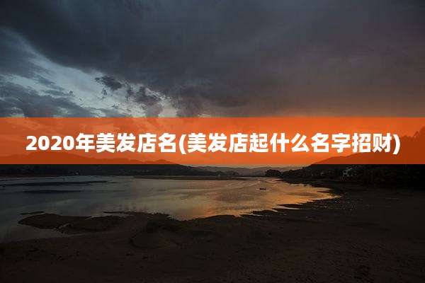 2020年美发店名(美发店起什么名字招财)