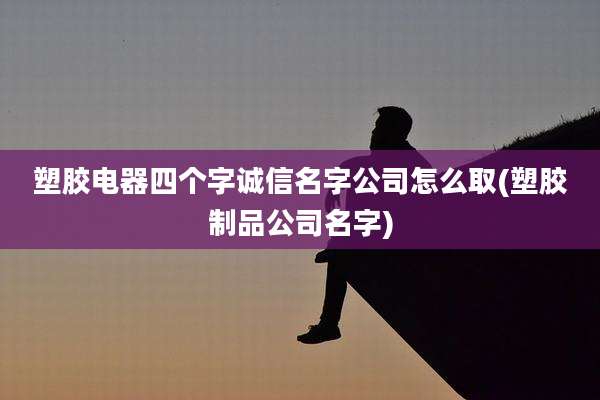 塑胶电器四个字诚信名字公司怎么取(塑胶制品公司名字)