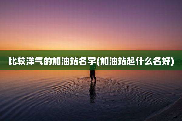比较洋气的加油站名字(加油站起什么名好)