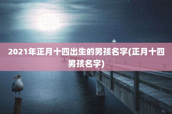 2021年正月十四出生的男孩名字(正月十四男孩名字)