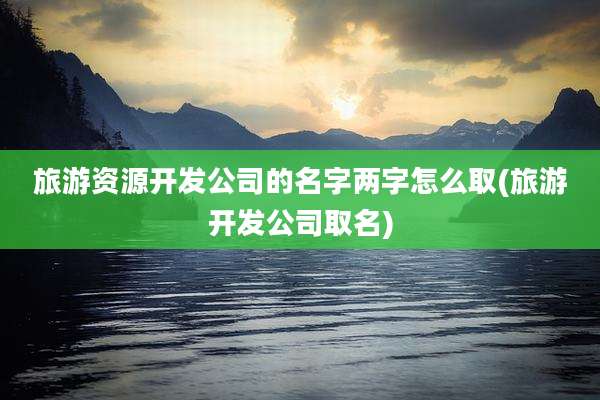 旅游资源开发公司的名字两字怎么取(旅游开发公司取名)