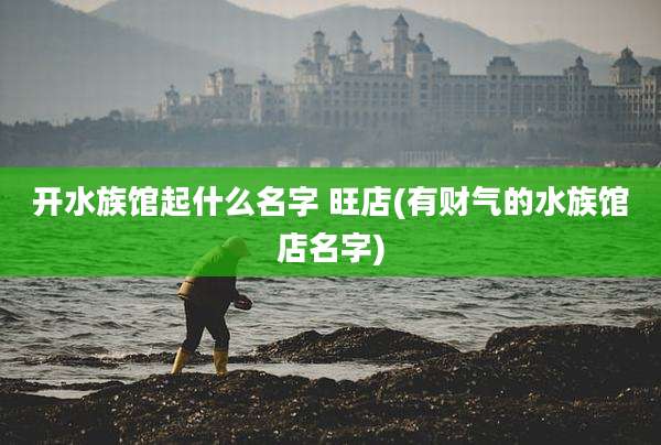开水族馆起什么名字 旺店(有财气的水族馆店名字)