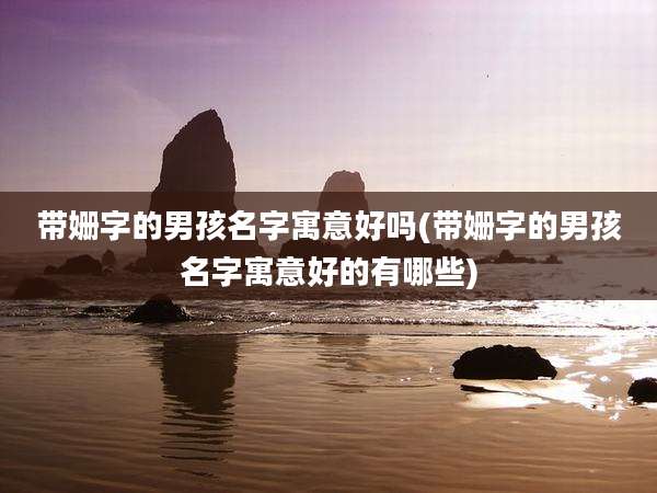 带姗字的男孩名字寓意好吗(带姗字的男孩名字寓意好的有哪些)