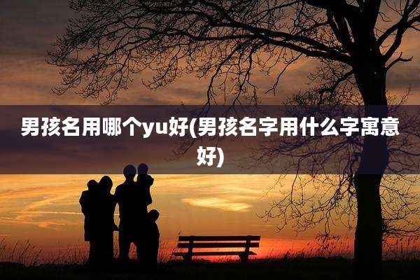 男孩名用哪个yu好(男孩名字用什么字寓意好)