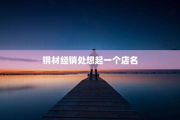 钢材经销处想起一个店名