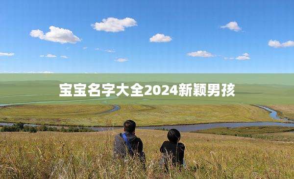 宝宝名字大全2024新颖男孩