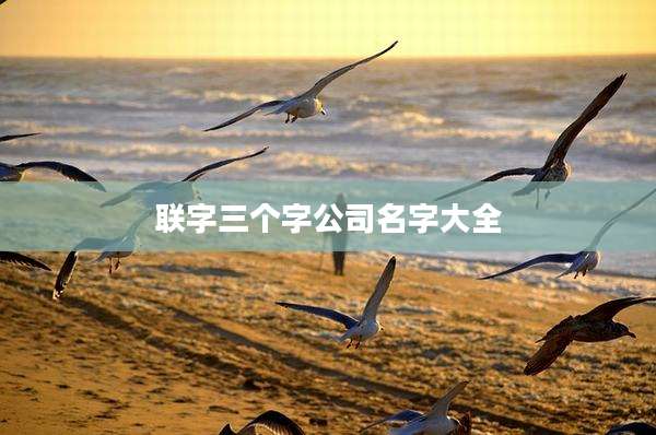 联字三个字公司名字大全