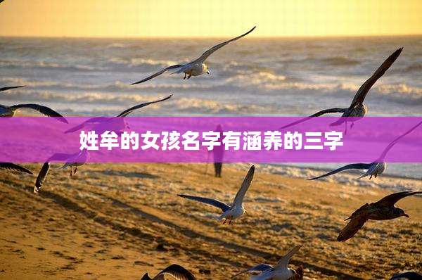 姓牟的女孩名字有涵养的三字