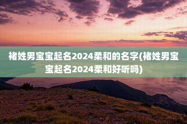 褚姓男宝宝起名2024柔和的名字(褚姓男宝宝起名2024柔和好听吗)