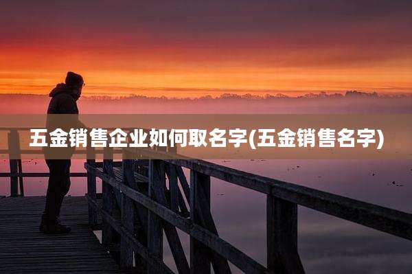 五金销售企业如何取名字(五金销售名字)