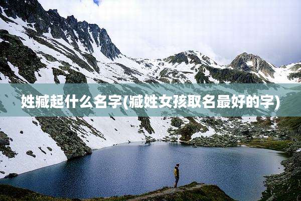 姓臧起什么名字(臧姓女孩取名最好的字)