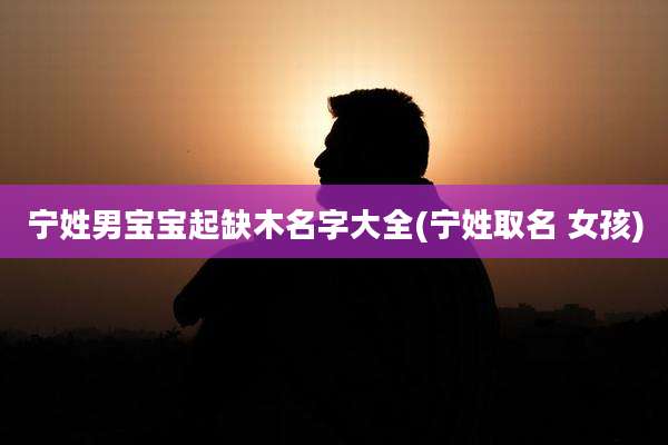 宁姓男宝宝起缺木名字大全(宁姓取名 女孩)