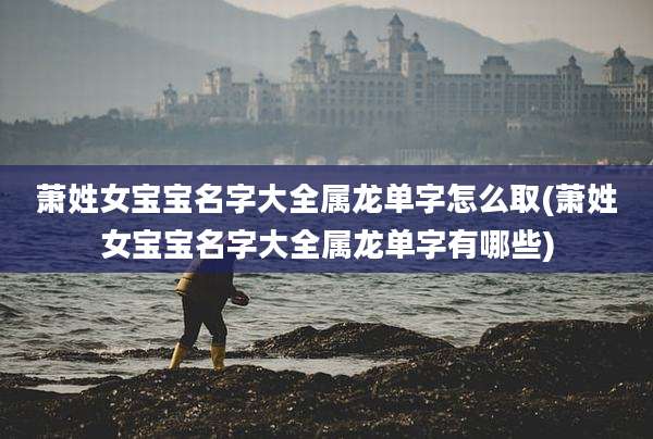 萧姓女宝宝名字大全属龙单字怎么取(萧姓女宝宝名字大全属龙单字有哪些)