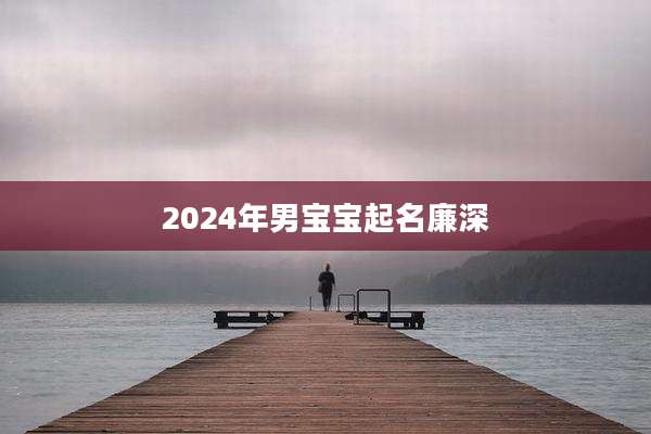 2024年男宝宝起名廉深