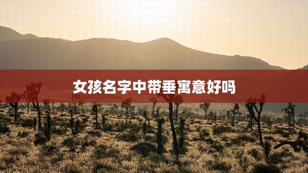 女孩名字中带垂寓意好吗