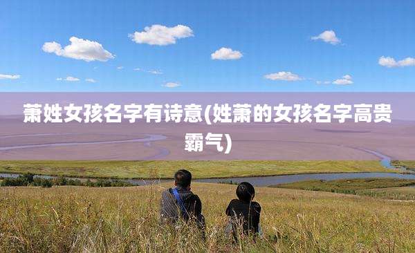 萧姓女孩名字有诗意(姓萧的女孩名字高贵霸气)