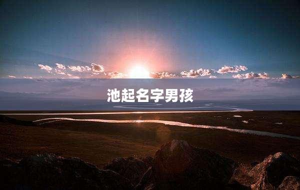池起名字男孩