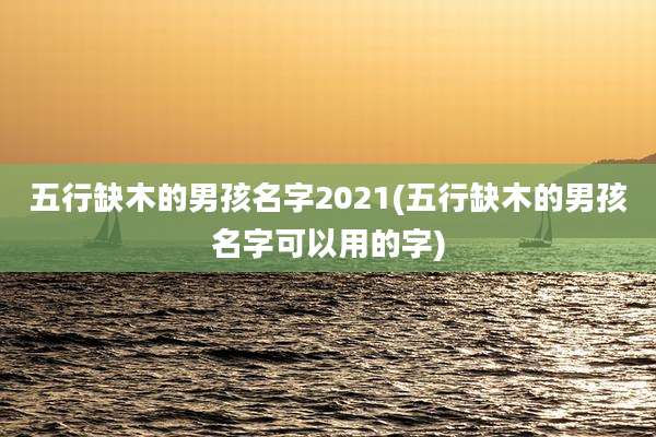 五行缺木的男孩名字2021(五行缺木的男孩名字可以用的字)