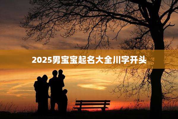 2025男宝宝起名大全川字开头