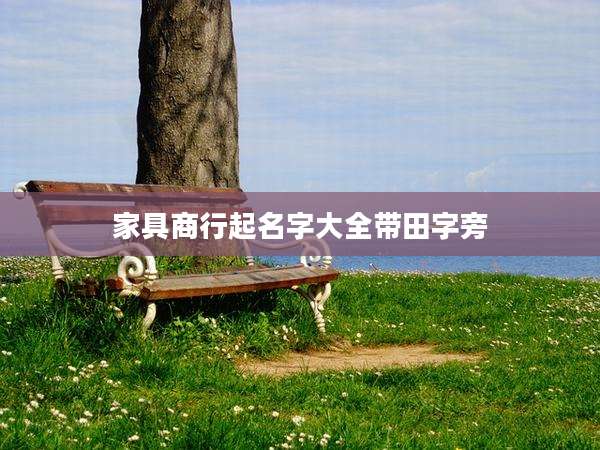 家具商行起名字大全带田字旁