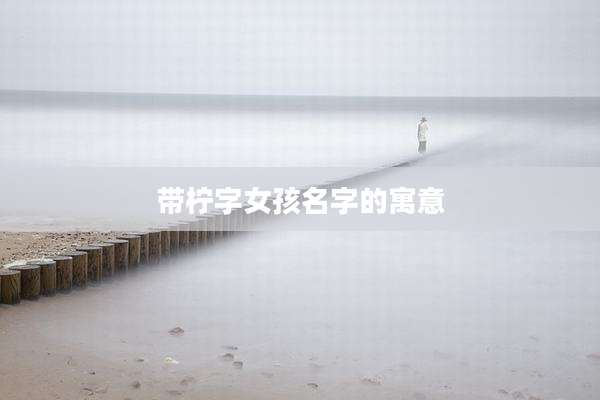 带柠字女孩名字的寓意