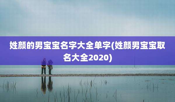 姓颜的男宝宝名字大全单字(姓颜男宝宝取名大全2020)