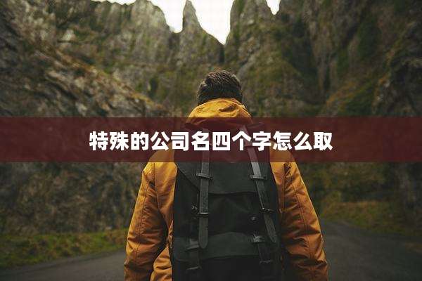 特殊的公司名四个字怎么取