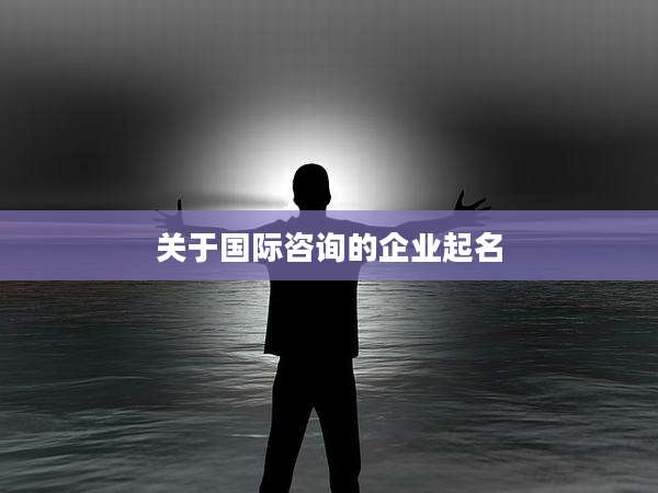 关于国际咨询的企业起名