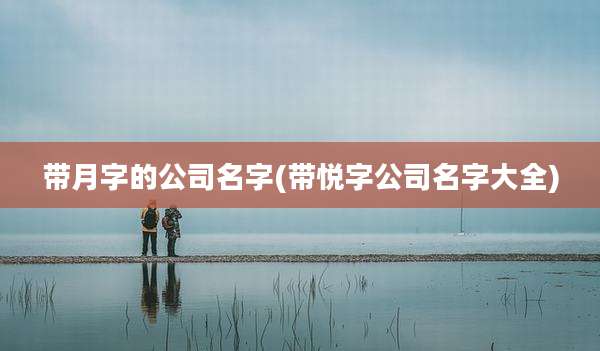 带月字的公司名字(带悦字公司名字大全)