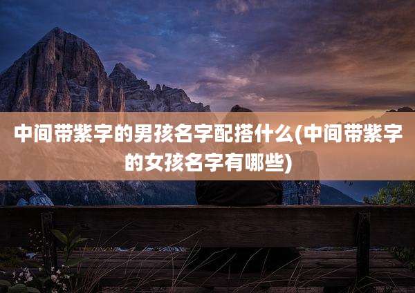 中间带紫字的男孩名字配搭什么(中间带紫字的女孩名字有哪些)