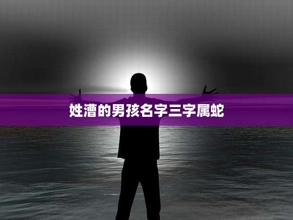 姓漕的男孩名字三字属蛇