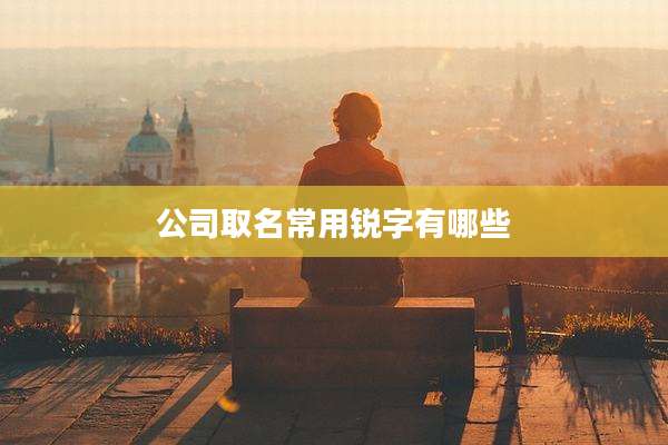 公司取名常用锐字有哪些