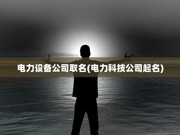 电力设备公司取名(电力科技公司起名)