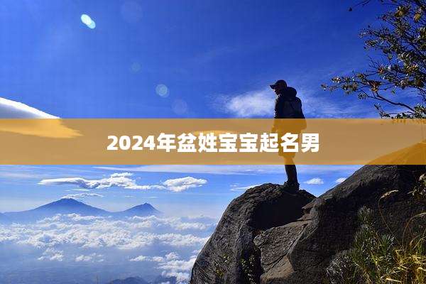 2024年盆姓宝宝起名男