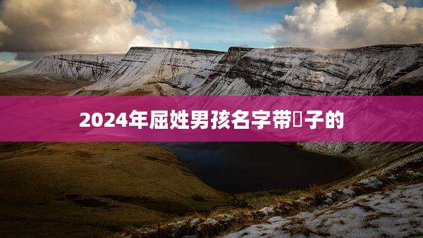 2024年屈姓男孩名字带燊子的