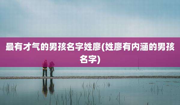 最有才气的男孩名字姓廖(姓廖有内涵的男孩名字)