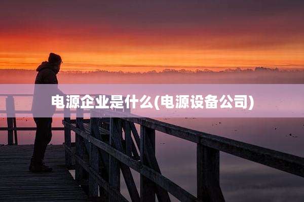 电源企业是什么(电源设备公司)