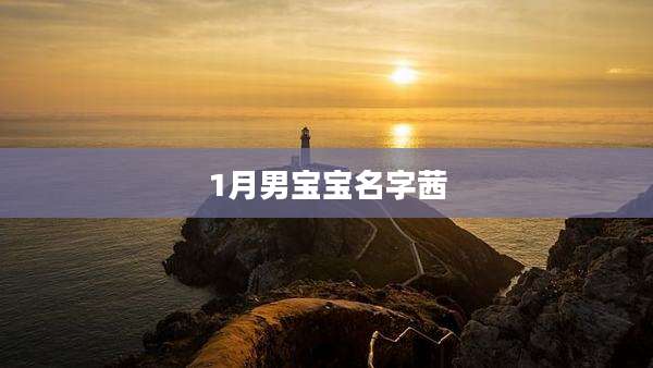 1月男宝宝名字茜