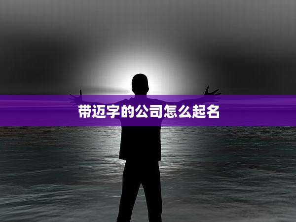 带迈字的公司怎么起名