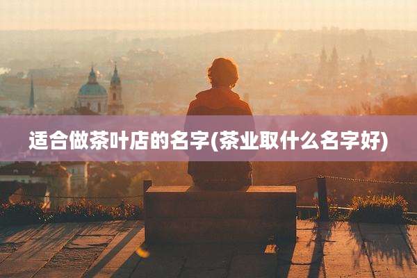 适合做茶叶店的名字(茶业取什么名字好)