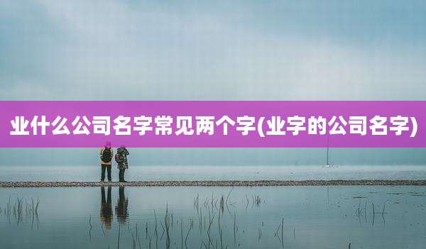 业什么公司名字常见两个字(业字的公司名字)