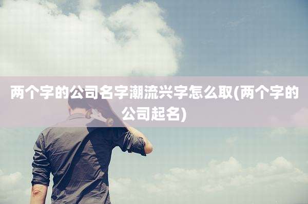 两个字的公司名字潮流兴字怎么取(两个字的公司起名)
