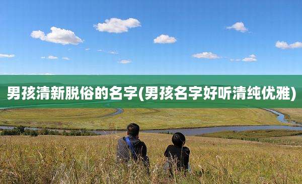 男孩清新脱俗的名字(男孩名字好听清纯优雅)