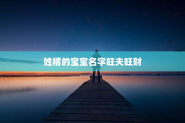 姓稽的宝宝名字旺夫旺财