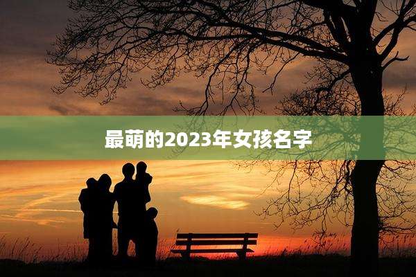 最萌的2023年女孩名字